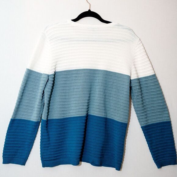 Sunday womens L color block sweater light - Picture 1 of 6